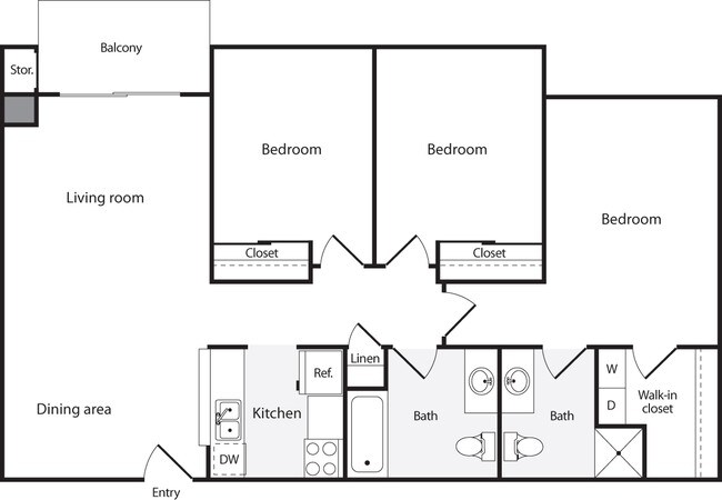 3+ Bedrooms A 07-7114 floor plan